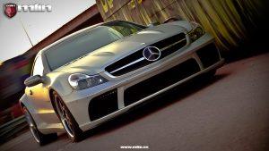 mercedes sl 55 AMG wide body black series Mlin