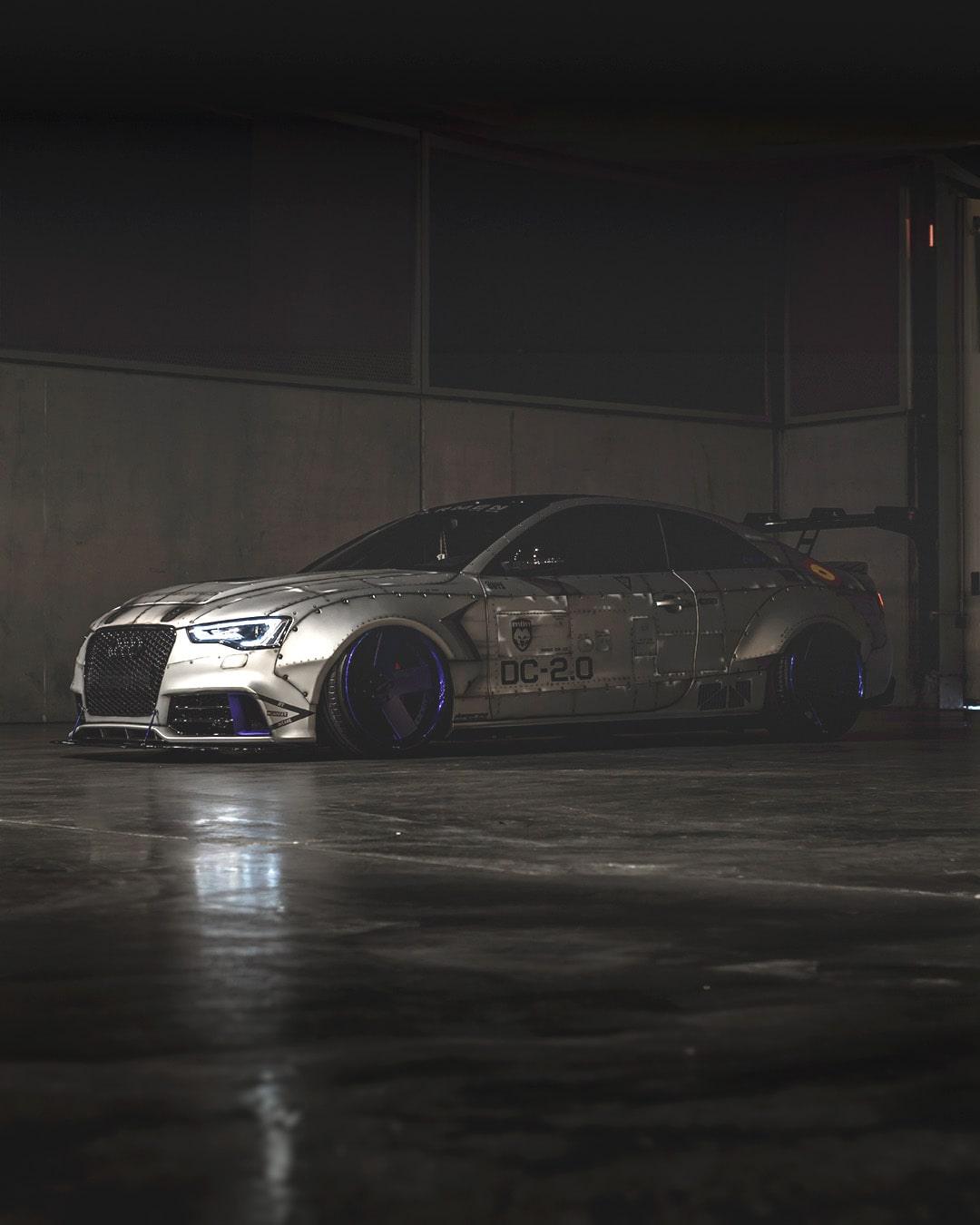 Audi A5 2.0TFS Mlin, llantas 20" forged Damnraw, airlift suspension, wide body kit, carmen48 body kit, front and rear bumpers RS5 style.