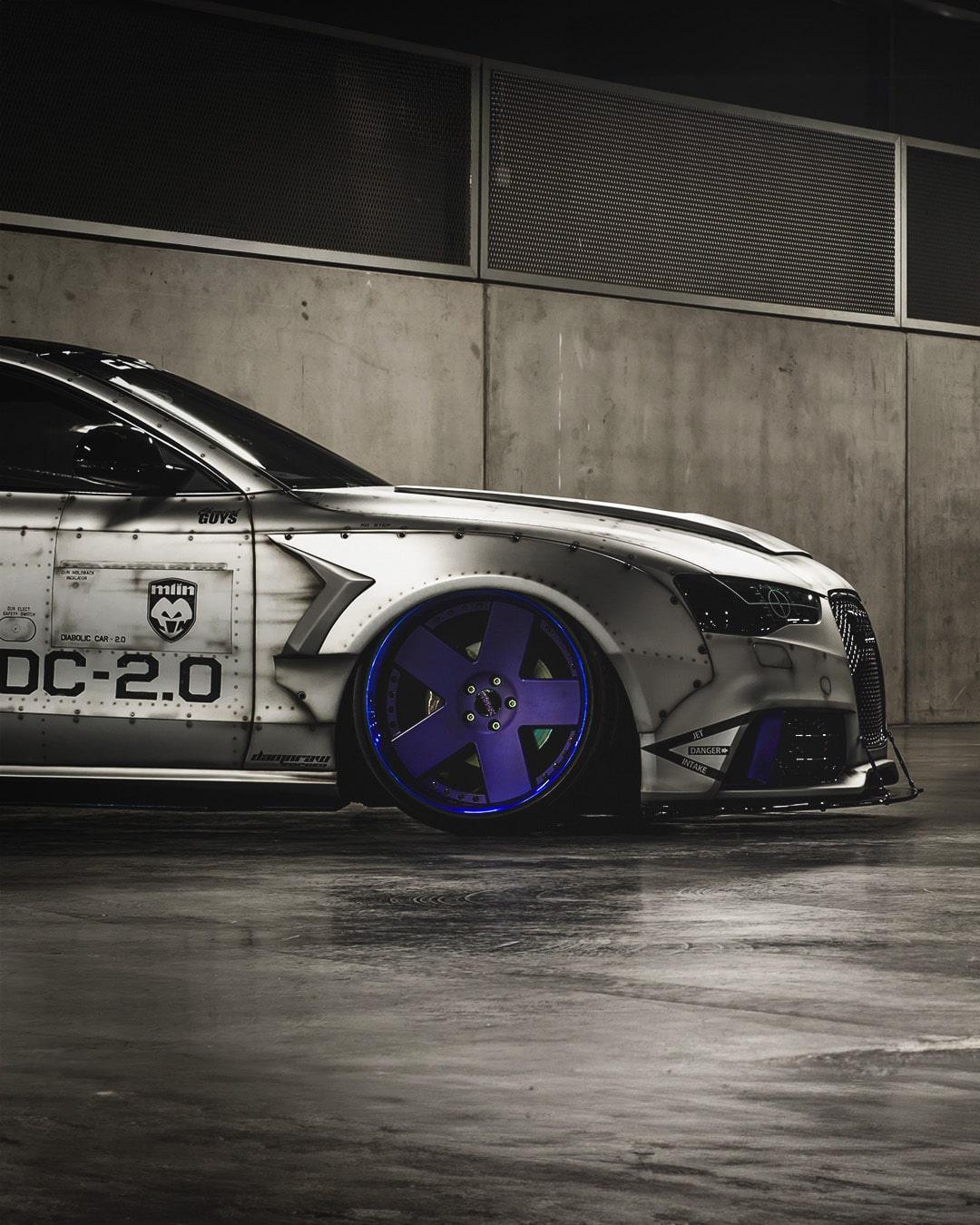 Audi A5 2.0TFS Mlin, llantas 20" forged Damnraw, airlift suspension, wide body kit, carmen48 body kit, front and rear bumpers RS5 style.