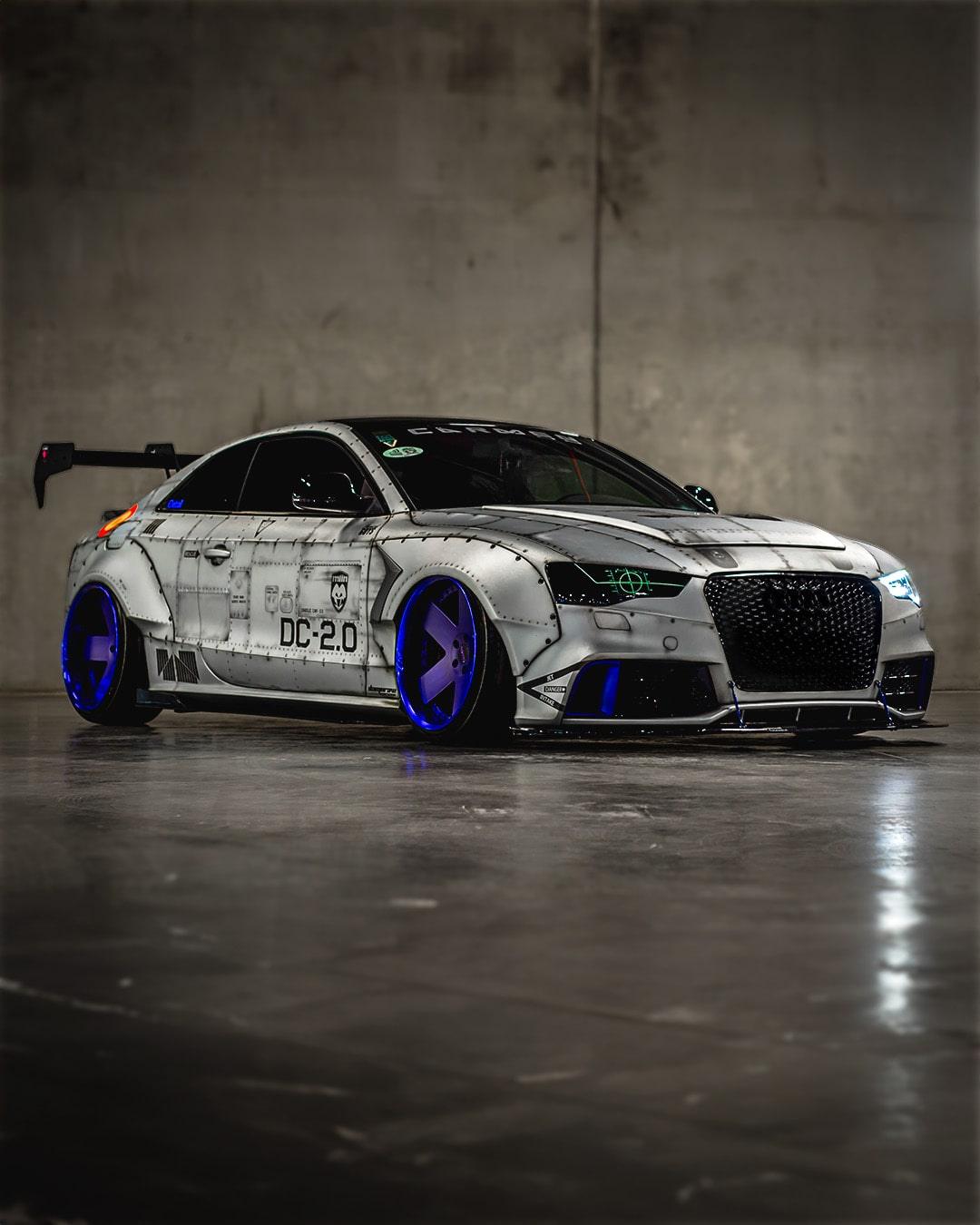 Audi A5 2.0TFS Mlin, llantas 20" forged Damnraw, airlift suspension, wide body kit, carmen48 body kit, front and rear bumpers RS5 style.