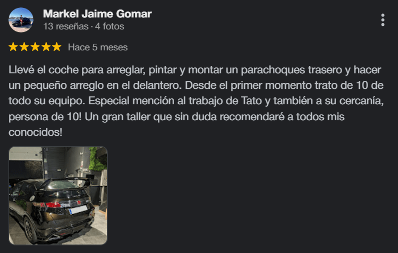 Taller mecánico Valencia reseña Mlin 4