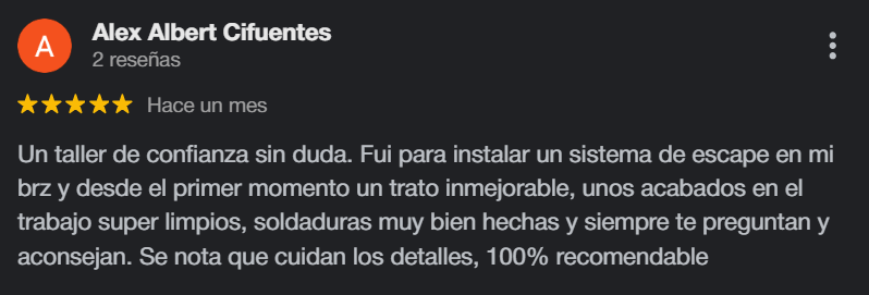 Taller mecánico Valencia reseña Mlin 3