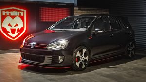 Volkswagen Golf GTI con kit de Maxton design por Mlin
