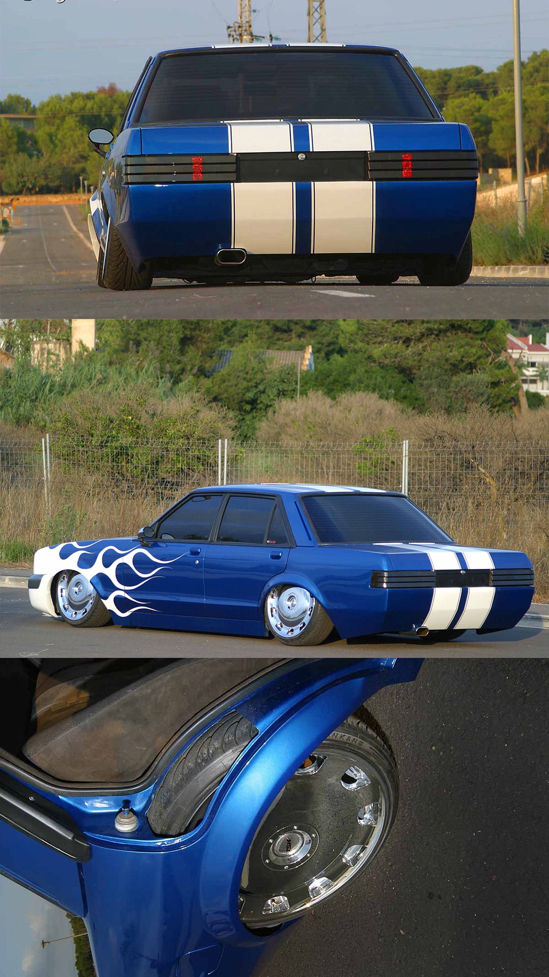 Ford Granada Mlin Recorte de chasis para bajarlo al suelo