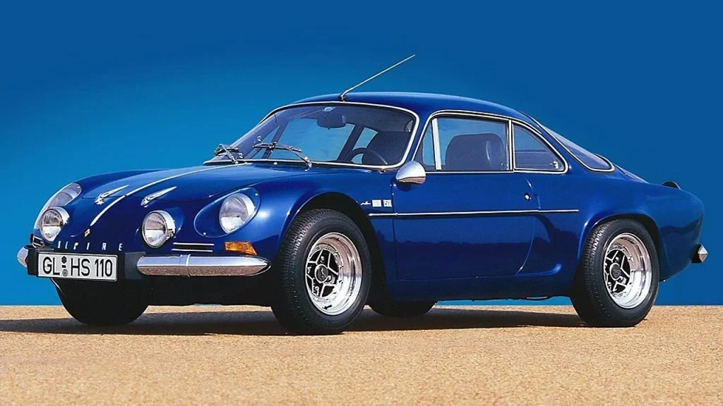 imagen de un Alpine A110 color azul