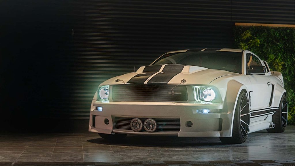 Ford Mustang look Shelby Widebody: Ensanchada artesanal en chapa por Mlin