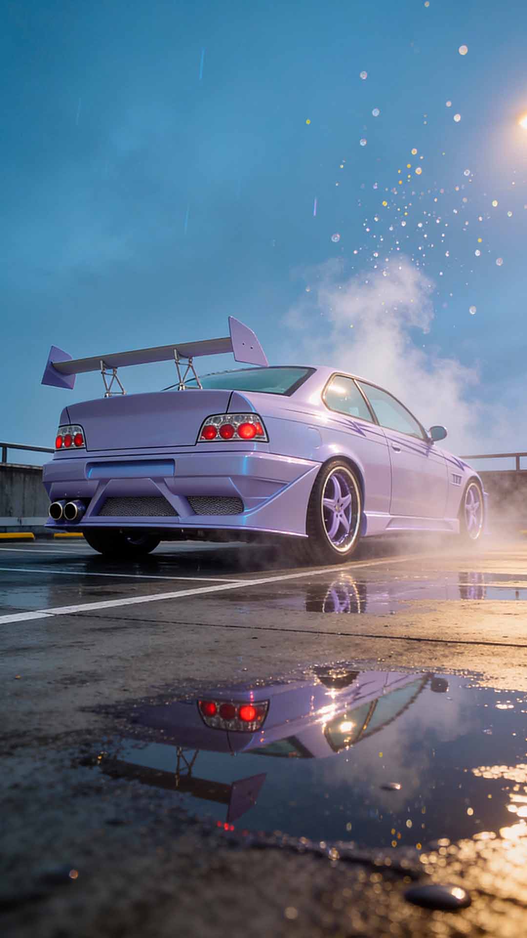 BMW Serie 3 E36 modificado con kit ancho y alerón trasero